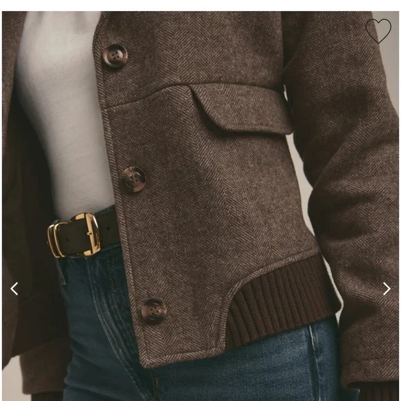 Favorite Daughter NWOT The City Bomber in Brown Houndstooth Size M - Picture 10 of 16